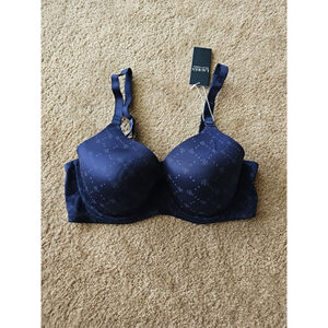 Ralph Lauren Logo Underwire T Shirt Bra Blue 40B